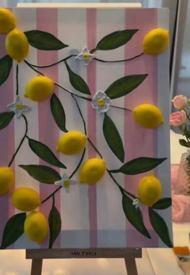 Amalfi Lemon Texture Art Workshop