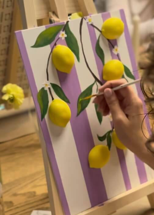 Amalfi Lemon Texture Art Workshop