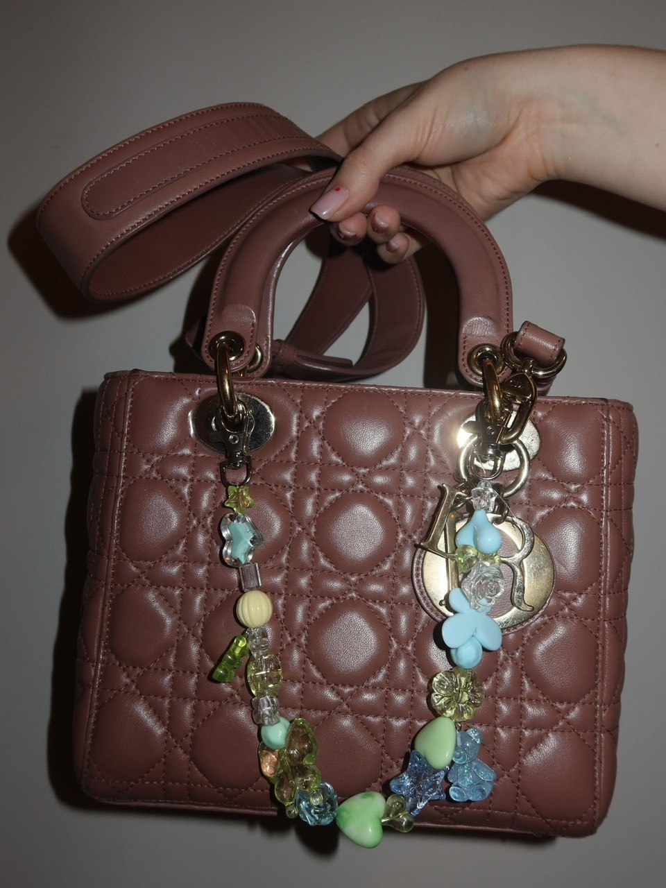 Blue, Green & Yellow Bag charm